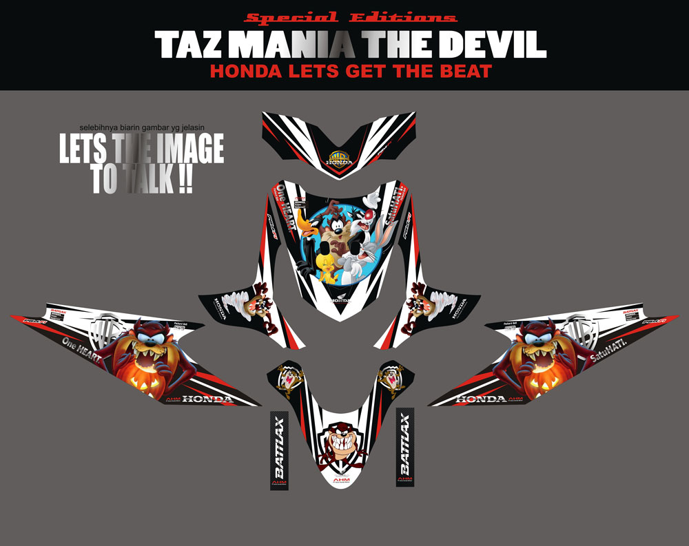 SM30 HONDA BEAT TAZMANIA SolusiPrint