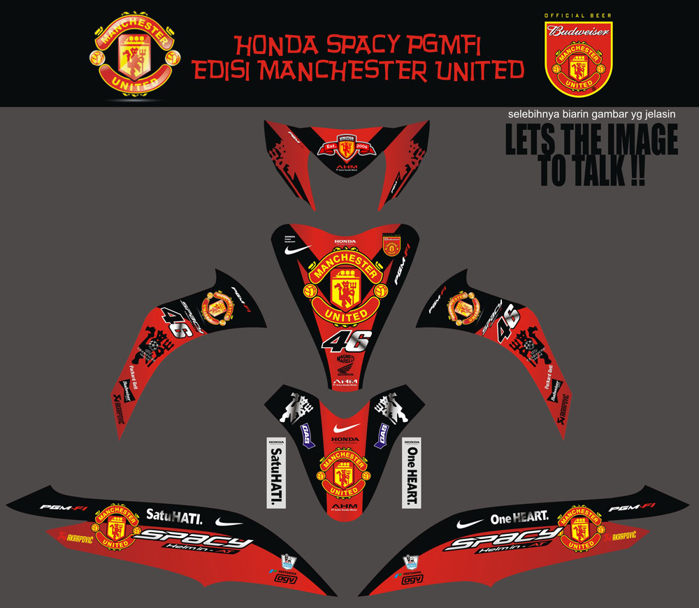 SM43 HONDA SPACY MANCHESTER UNITED SolusiPrint