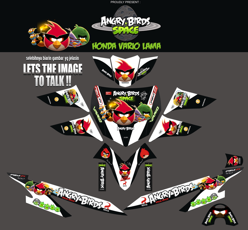 SMB52 HONDA VARIO LAMA-ANGRY BIRD SPACE2 SolusiPrint