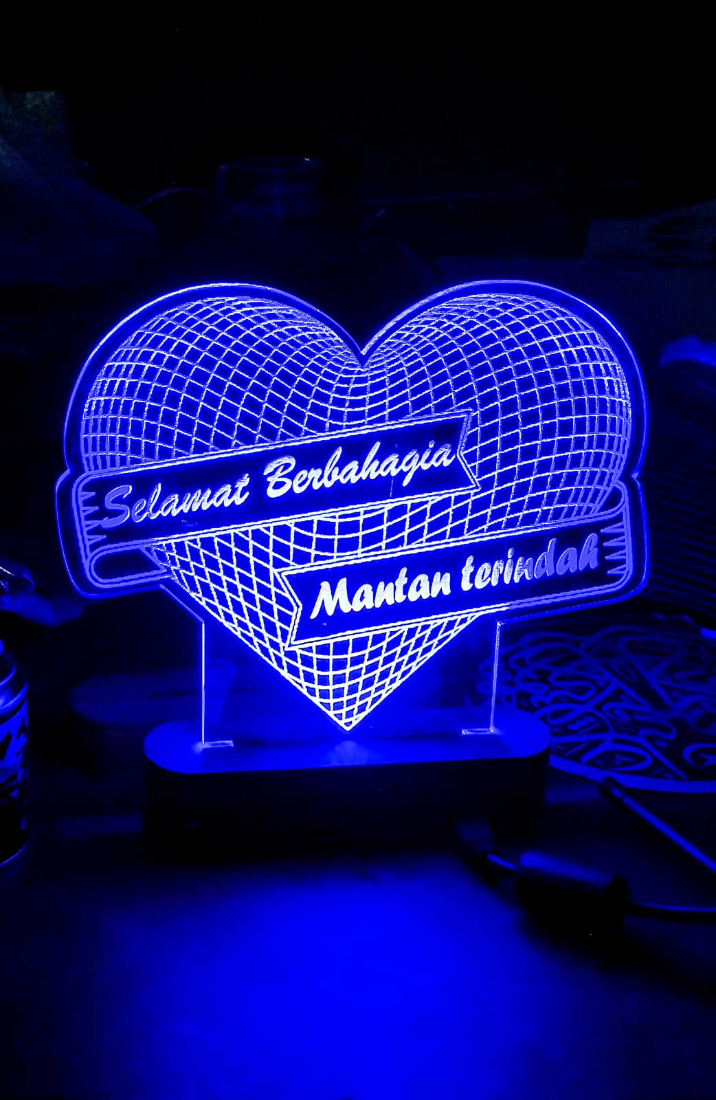 Lampu Hias Akrilik SolusiPrint