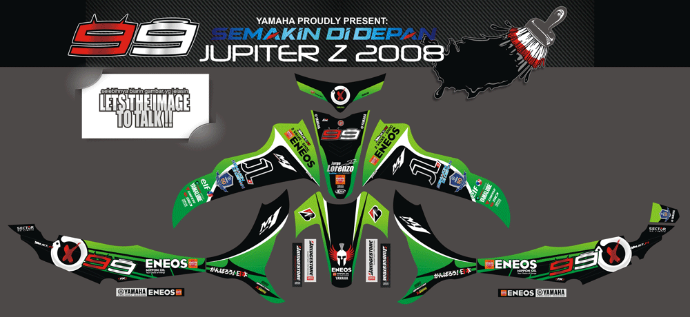 SME52 YAMAHA JUPITER Z BURHAN LORENZO HIJAU SolusiPrint