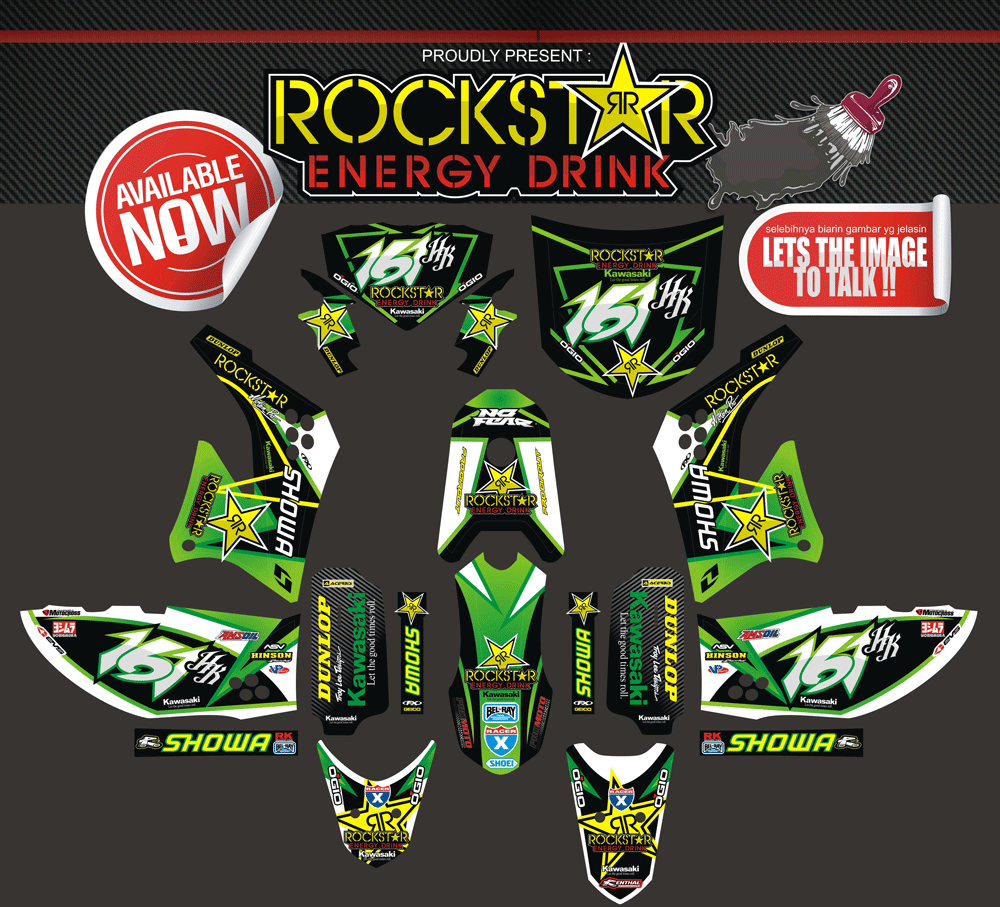 SMH2 KAWASAKI KLX 150 ROCKSTAR HIJAU SolusiPrint