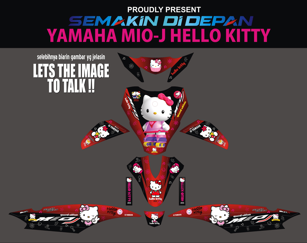 SMB72 MIO J HITAM-HELLO KITTY SolusiPrint