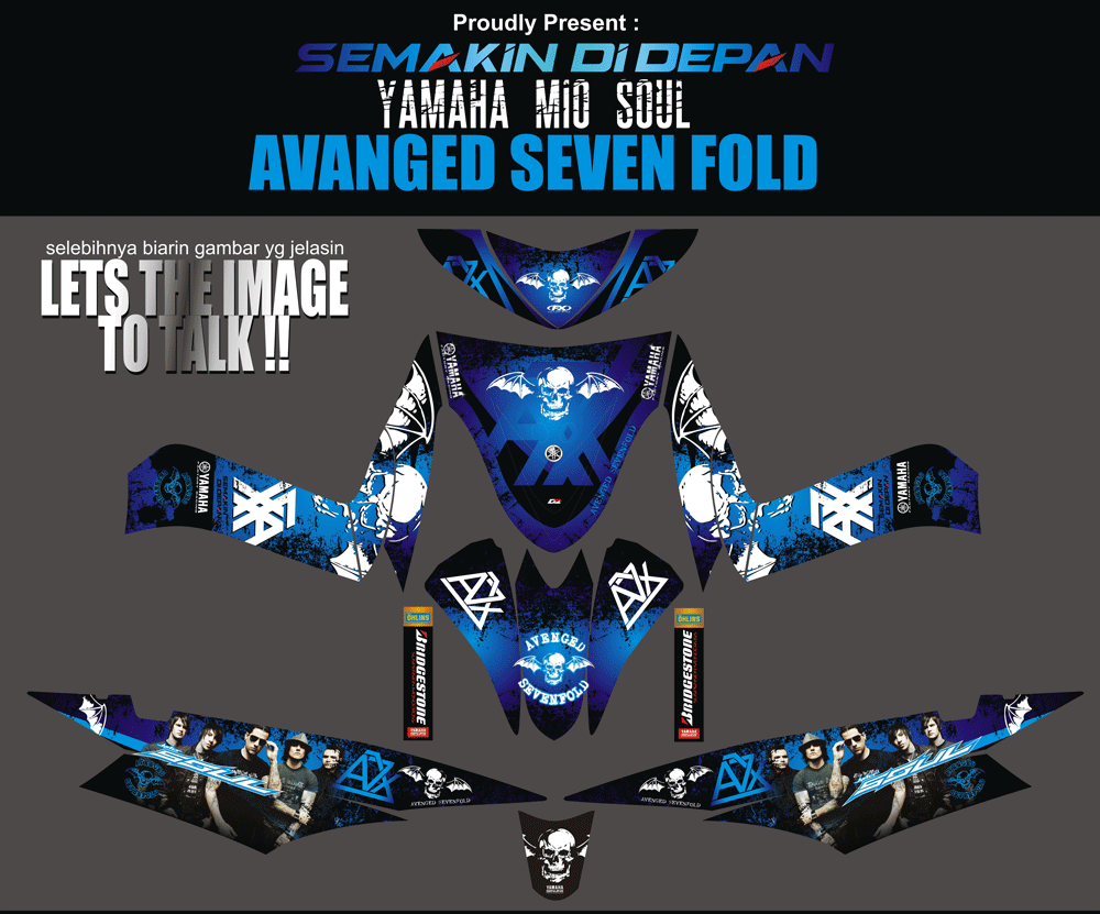 SMF45 MIO SOUL AVENGED7FOLD SolusiPrint