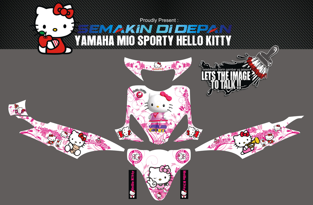 SMF48 MIO SPORTY - PUTIH HELLO KITTY SolusiPrint
