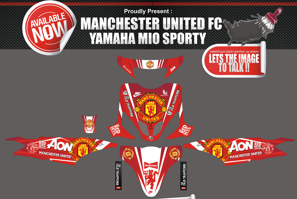 SMI71 MIO SPORTY MERAH MANCHESTER UNITED 1 SolusiPrint