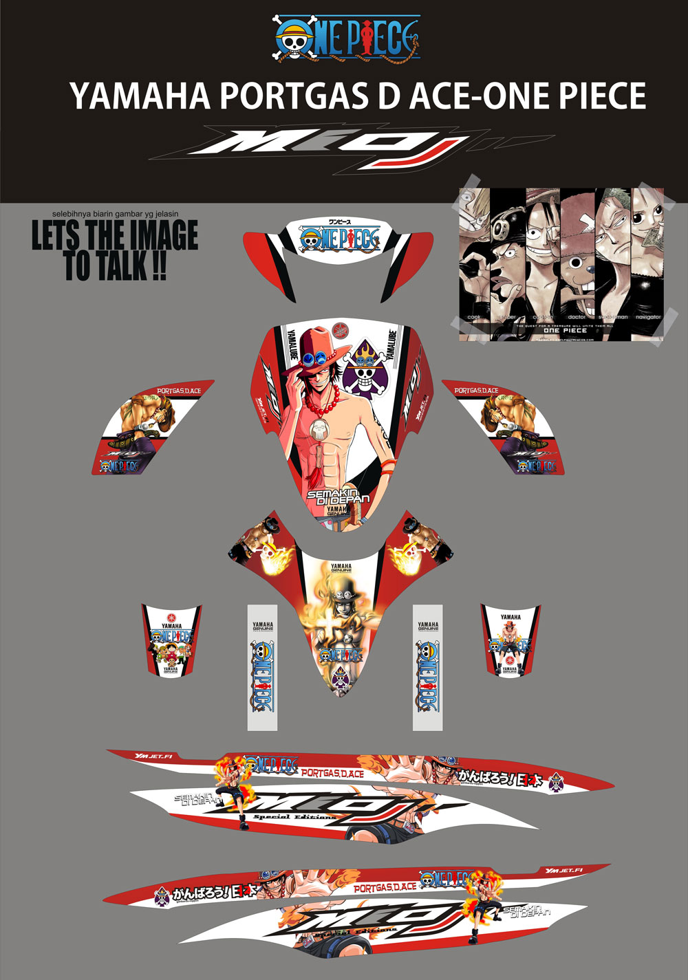 SM83 MIO-J MERAH - PORTGAS.D.ACE SolusiPrint