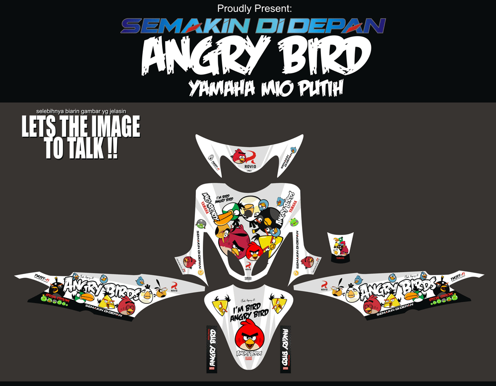 SMB75 MIO PUTIH-ANGRY BIRD SolusiPrint