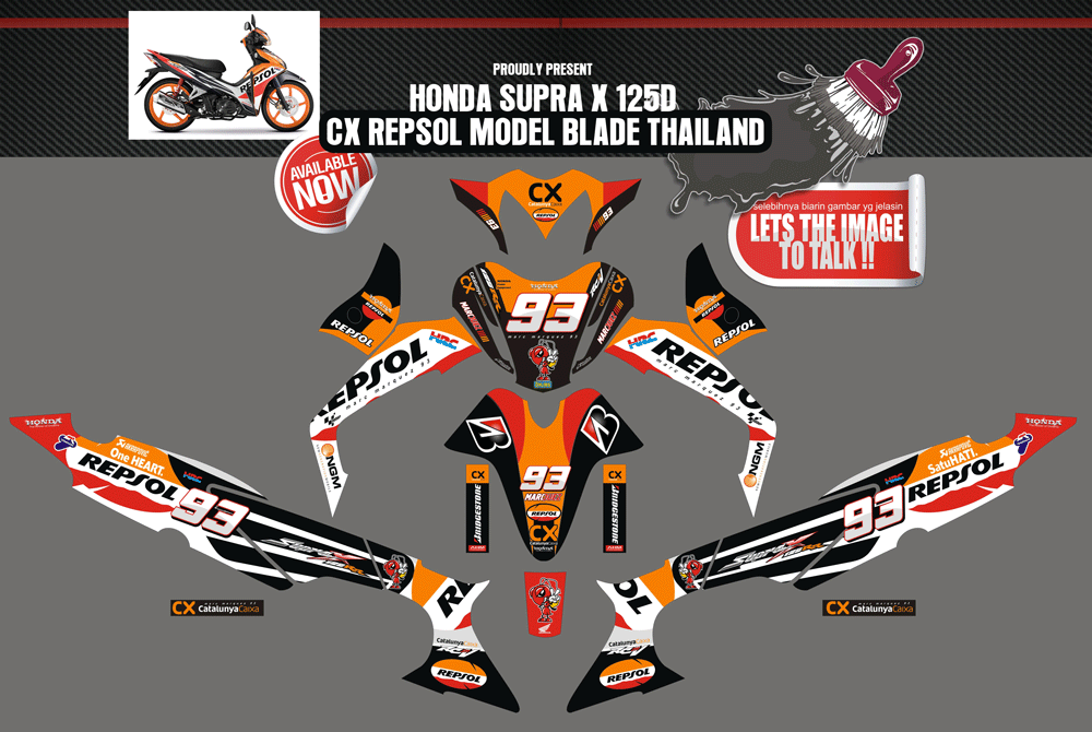 SMI26 HONDA SUPRA X125 NEW REPSOL SolusiPrint