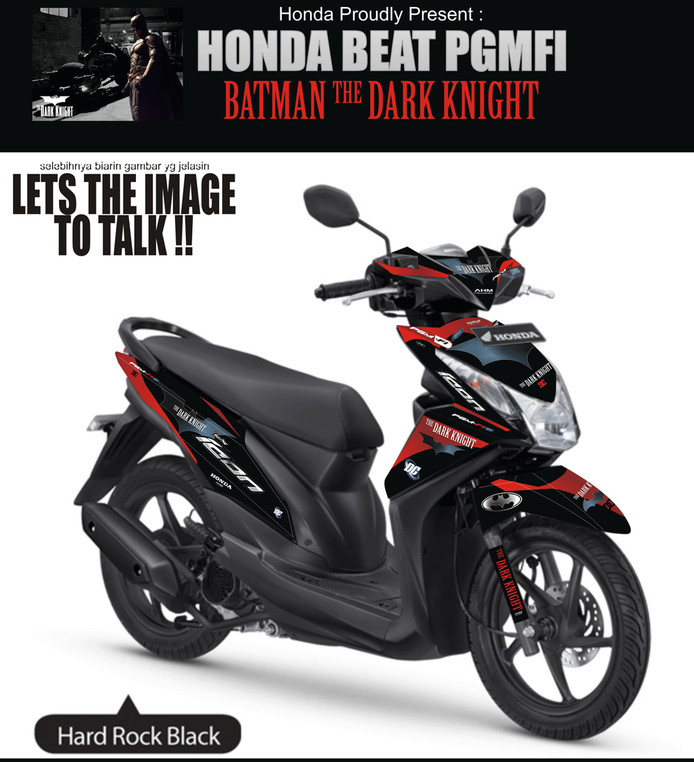 SMB5 HONDA BEAT FI-BATMAN THE DARK KNIGHT SolusiPrint