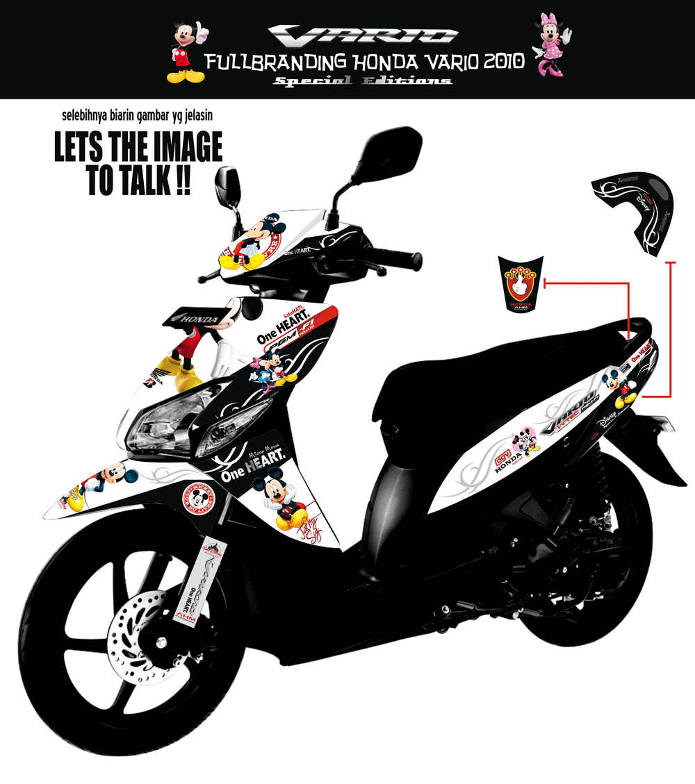 SM54 HONDA VARIO LAMA-MICKEY MOUSE SolusiPrint