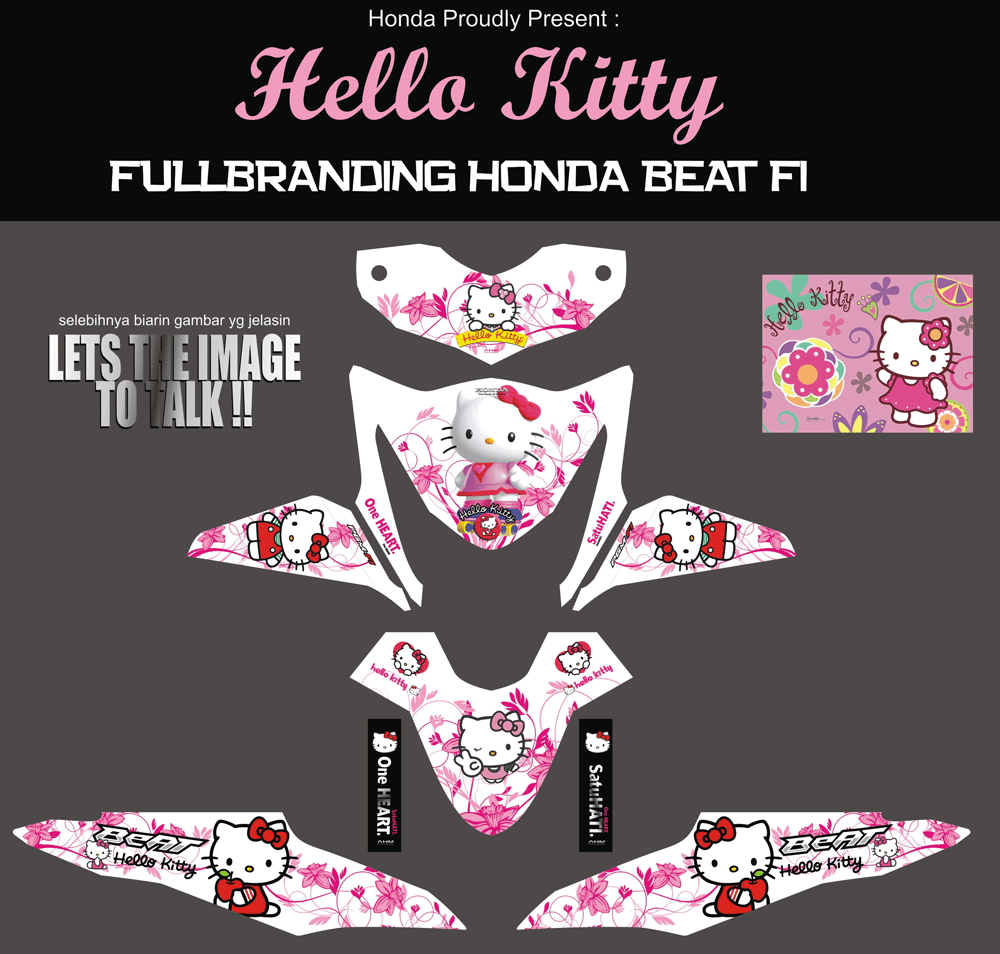 SMD11 HONDA BEAT FI HELLO KITTY SolusiPrint