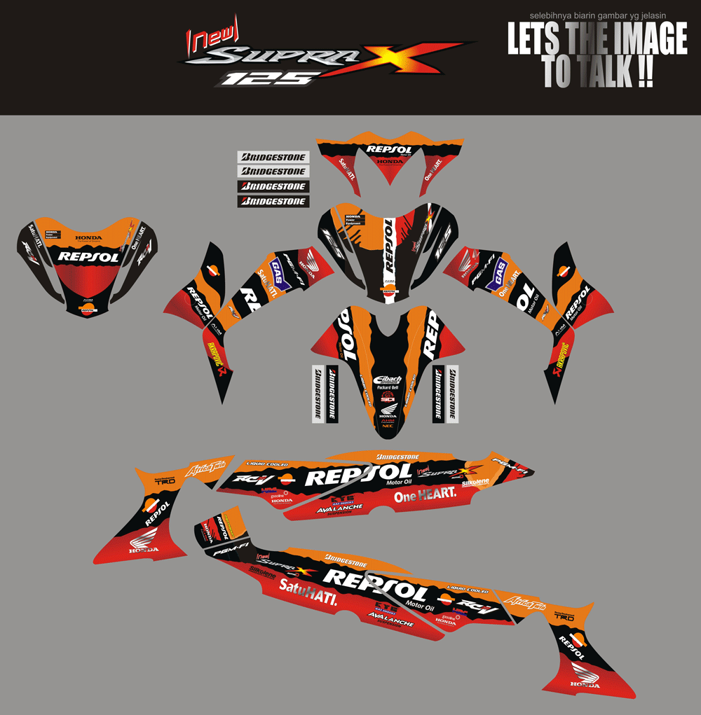 SM47 HONDA SUPRA X 125D REPSOL HITAM SolusiPrint