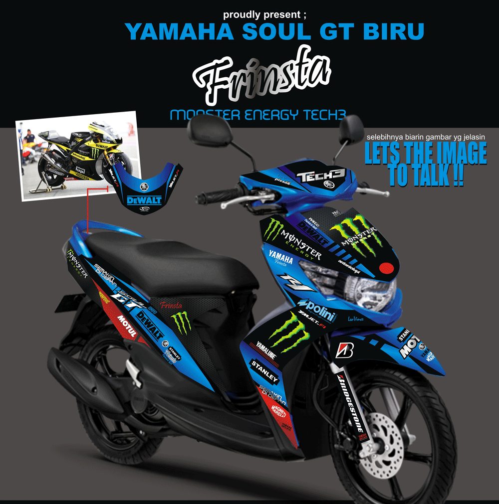 SMB108 SOUL GT TECH-3 BIRU METALLIC SolusiPrint