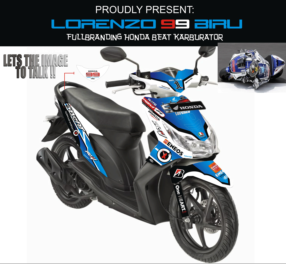 SMB14 HONDA BEAT LAMA-LORENZO BIRU SolusiPrint
