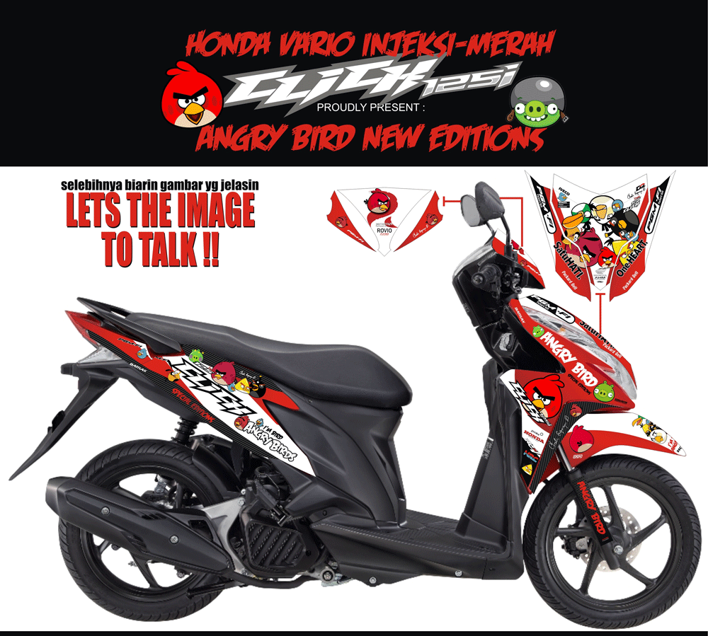 SMB59 HONDA VARIO PGMFI-NEW ANGRY BIRD SolusiPrint