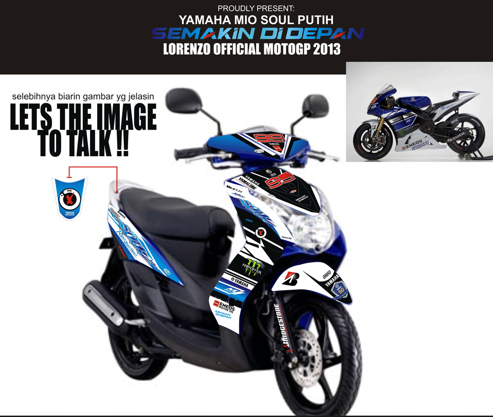 SMB80 MIO SOUL PUTIH-NEW LORENZO 2013 SolusiPrint