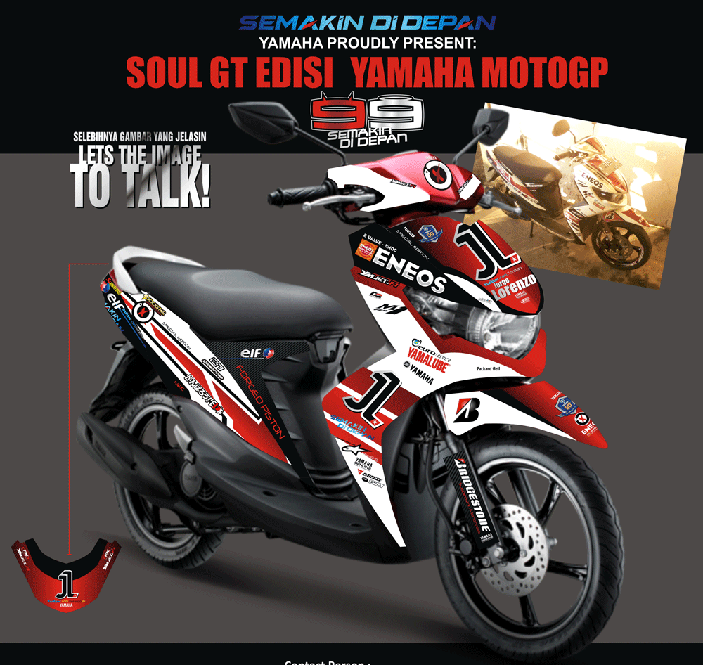 SMB97 SOUL GT LORENZO-MERAH PUTIH 1st EDISI SolusiPrint