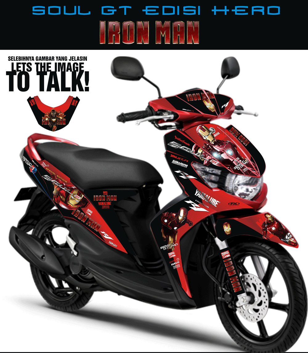 SM113 SOUL GT-HITAM IRONMAN SolusiPrint