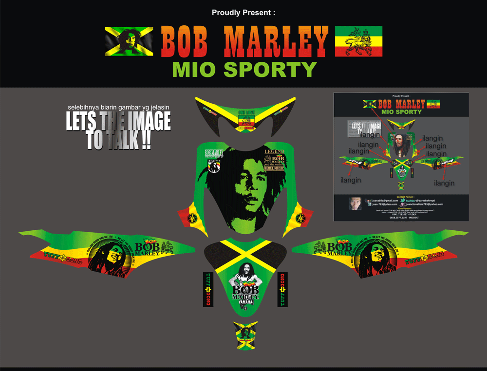 SMF49 MIO SPORTY BOB MARLEY SolusiPrint