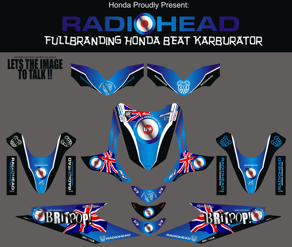 SMB17 HONDA BEAT LAMA-RADIO HEAD SolusiPrint