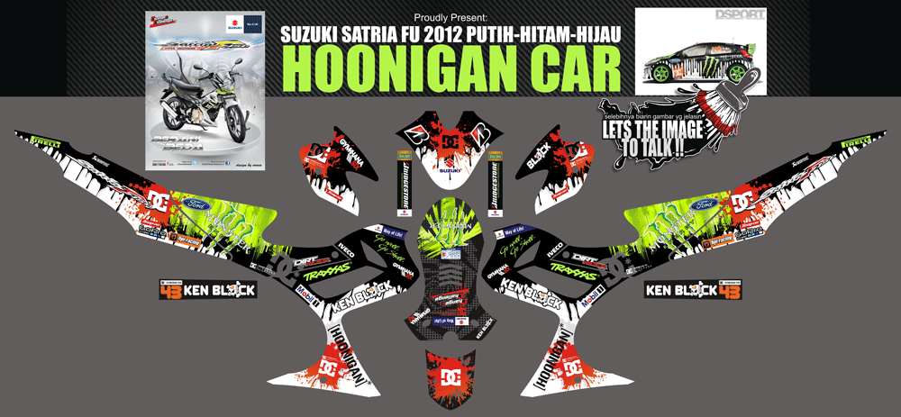 SMF75 SUZUKI SATRIA FU-HOONIGANS MONSTER TETESAN OLI SolusiPrint