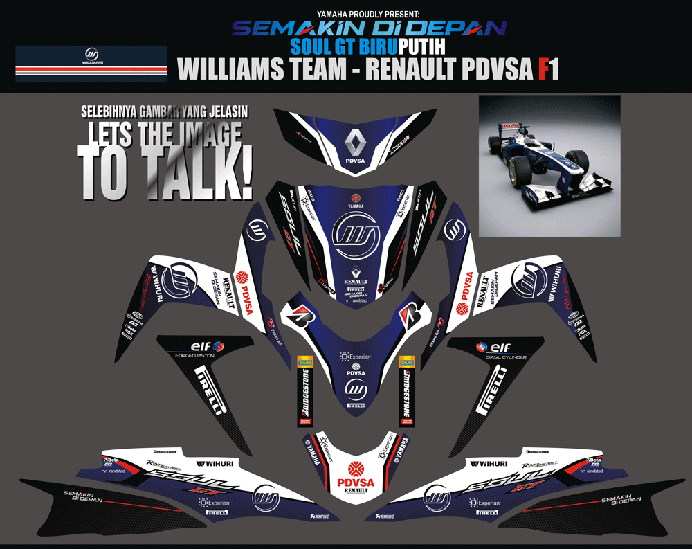 SMD69 SOUL GT - F1 WILLIAMS TEAM SolusiPrint