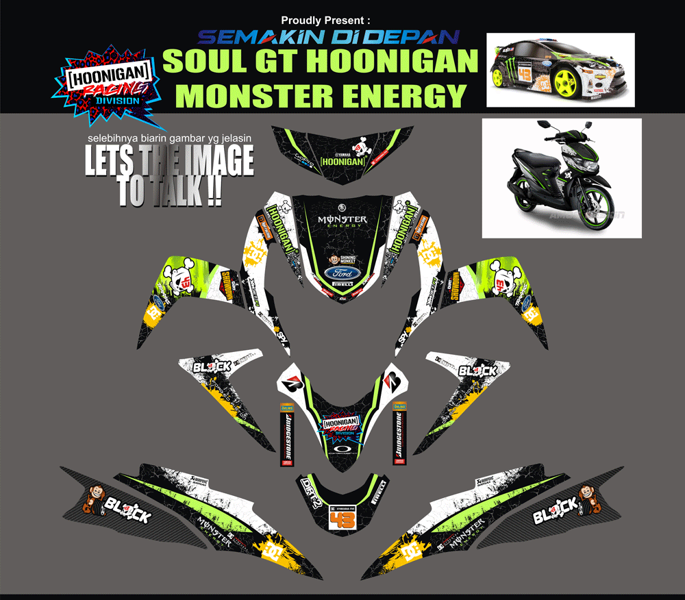 SMF59 SOUL GT HOONIGANS MONSTER ENERGY SolusiPrint
