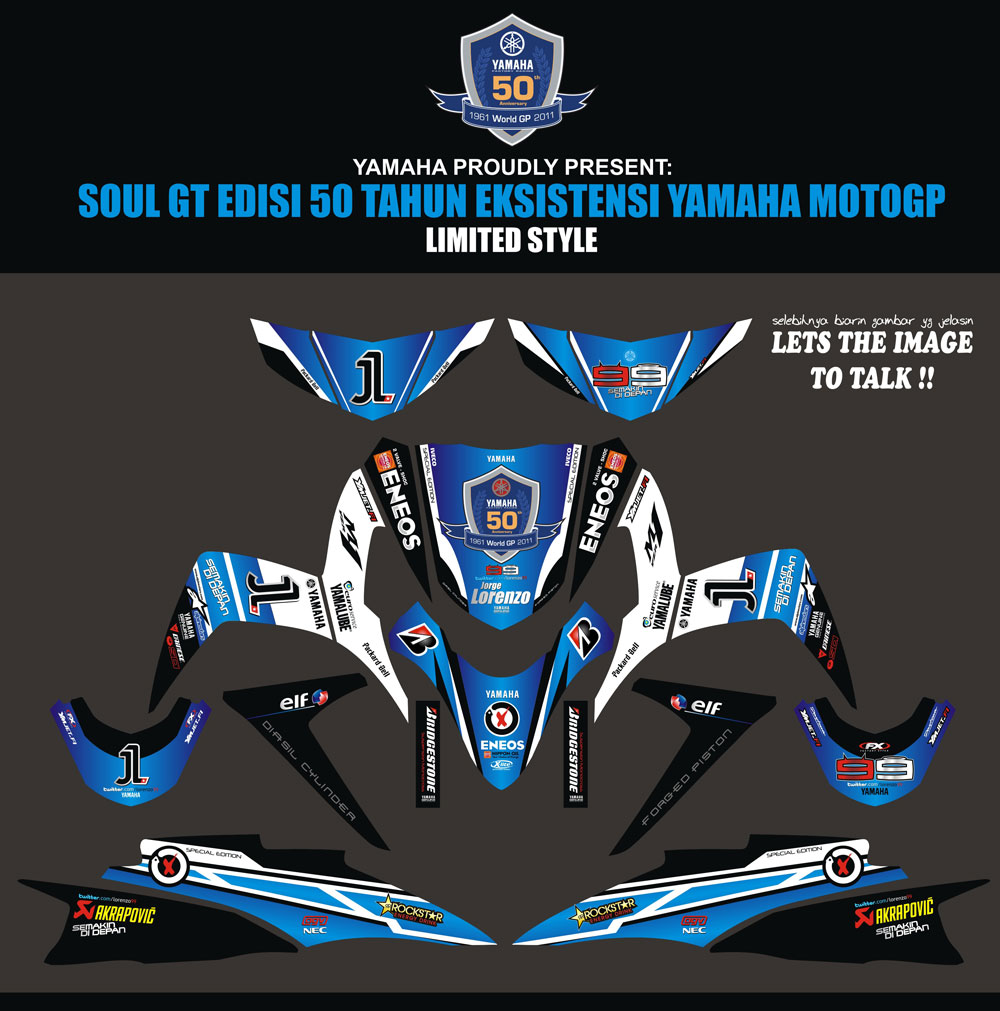 SM89 SOUL GT 50 Thn YAMAHA MOTOGP SolusiPrint