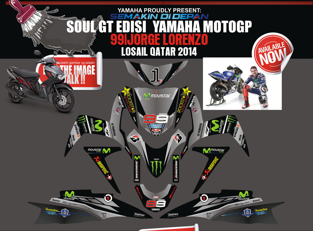 SMI89 SOUL GT PART.2 LOSAIL QATAR 2014 HITAM ABU ABU SolusiPrint