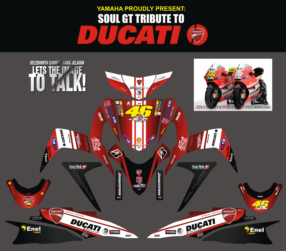 SMB98 SOUL GT MAROON - ROSSI DUCATI SolusiPrint
