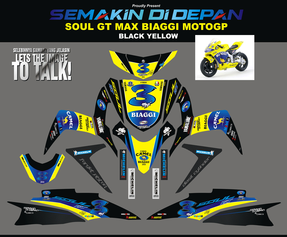 SMC48 SOUL GT-HITAM KUNING MAX BIAGGI - UPINK SolusiPrint