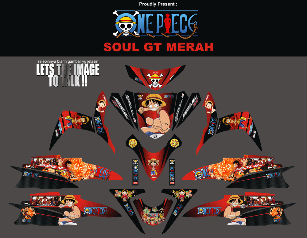 SMC39 SOUL GT MERAH-ONE PIECE SolusiPrint