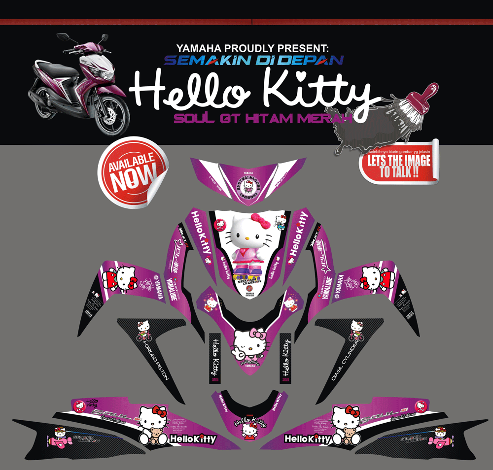 SMI95 SOUL GT UNGU HELLO KITTY SolusiPrint