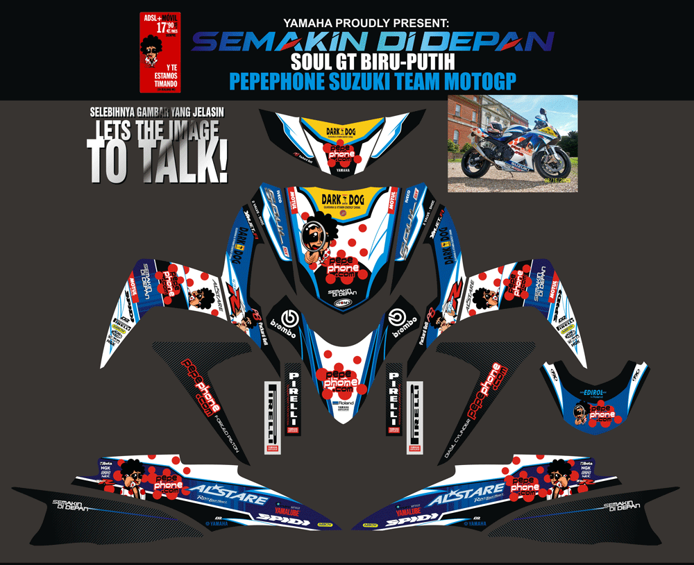 SMD83 SOUL GT - SUPERBIKE BIRU PUTIH PEPEPHONE SolusiPrint