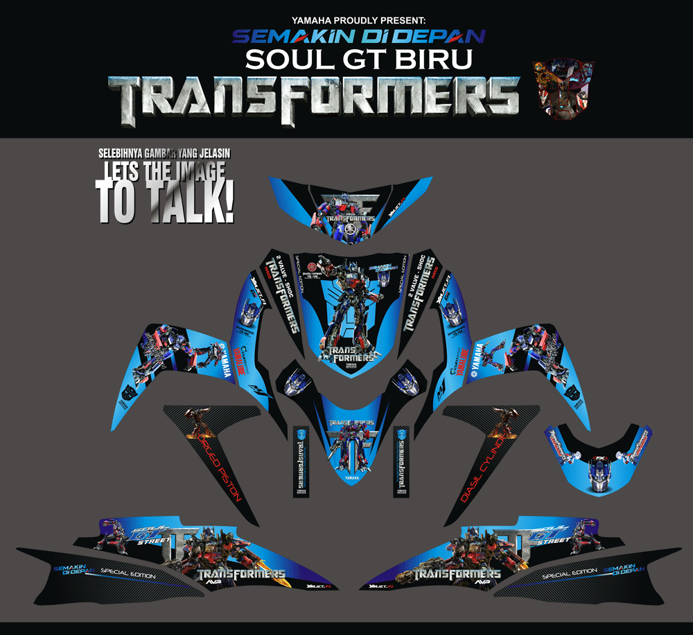 SMB113 SOUL GT-BIRU OPTIMUS PRIME-TRANSFORMERS SolusiPrint