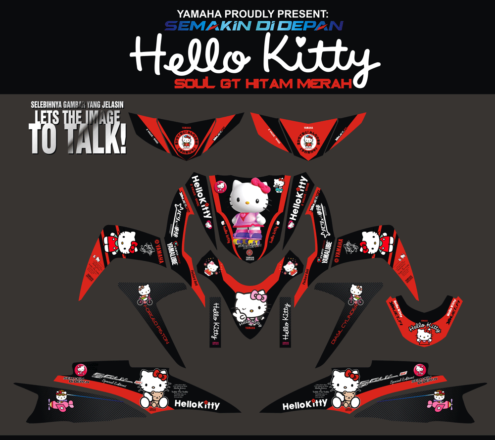 SMC35 SOUL GT HITAM HELLO KITTY SolusiPrint