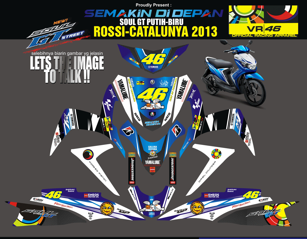 SMF64 SOUL GT STREET BIRU-VR46 SolusiPrint