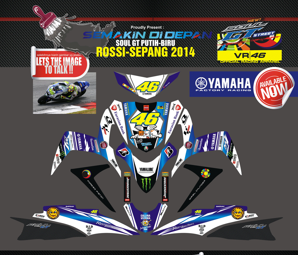 SMC42 SOUL GT ROSSI SEPANG 2014 SolusiPrint