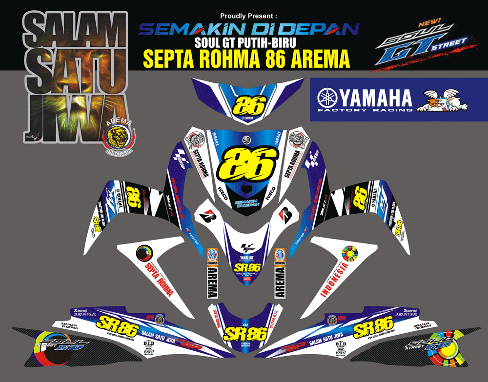SMI91 SOUL GT PUTIH BIRU SEPTA ROHMA SolusiPrint