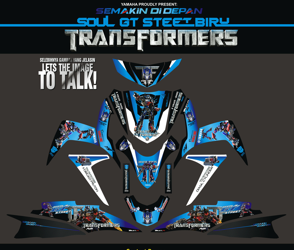 SMC44 SOUL GT STREET-BIRU PUTIH-OPTIMUS PRIME SolusiPrint