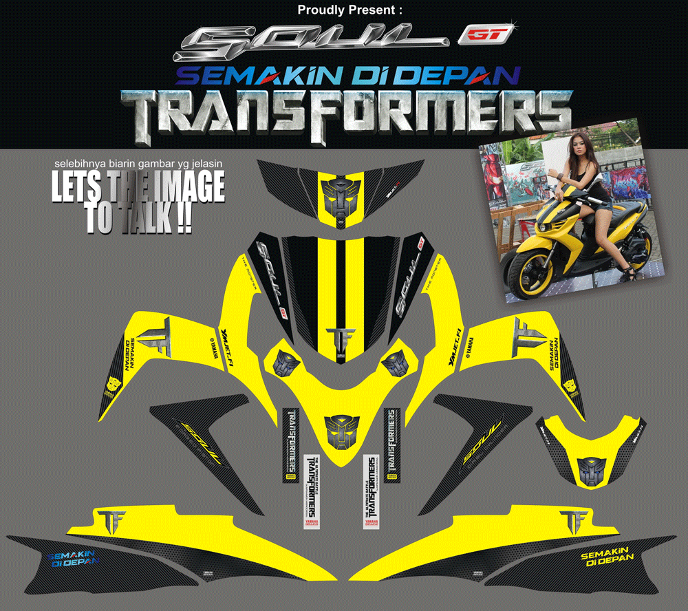 SMB92 SOUL GT BUMBLE BEE KUNING BIAK SolusiPrint