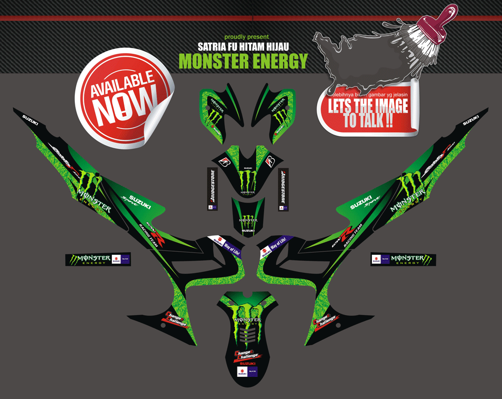 SMI73 SATRIA FU - MONSTER ENERGI SolusiPrint