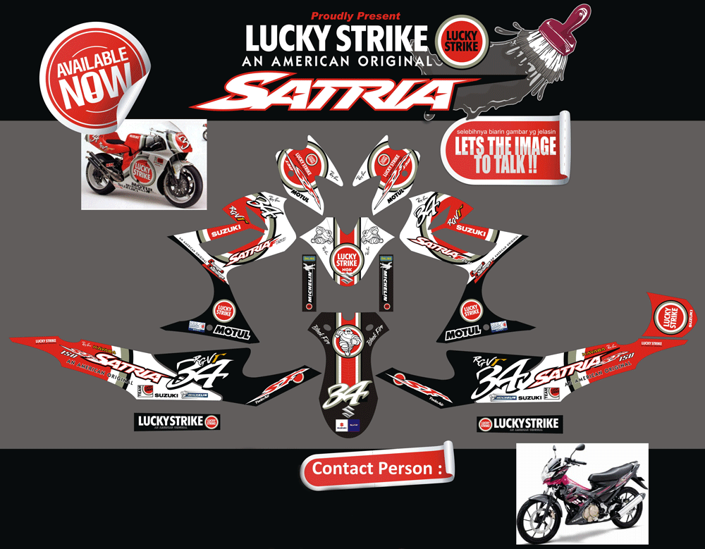 SMI75 SATRIA FU LUCKY STRIKE SolusiPrint