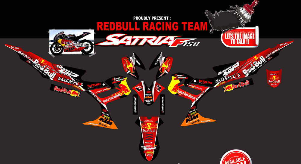 SMI77 SATRIA FU REDBULL RACING MOTOGP SolusiPrint