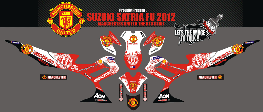 SMF71 SUZUKI SATRIA FU -MANCHESTER UNITED SolusiPrint