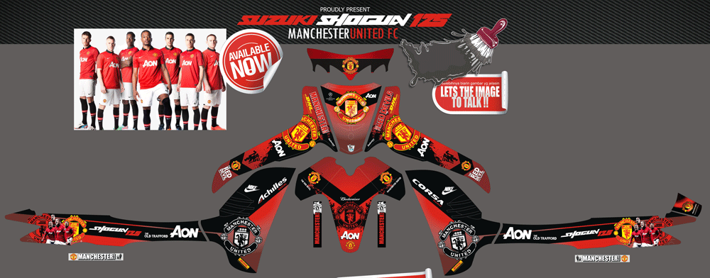 SMI98 SUZUKI SHOGUN 125 MANCHESTER UNITED FC