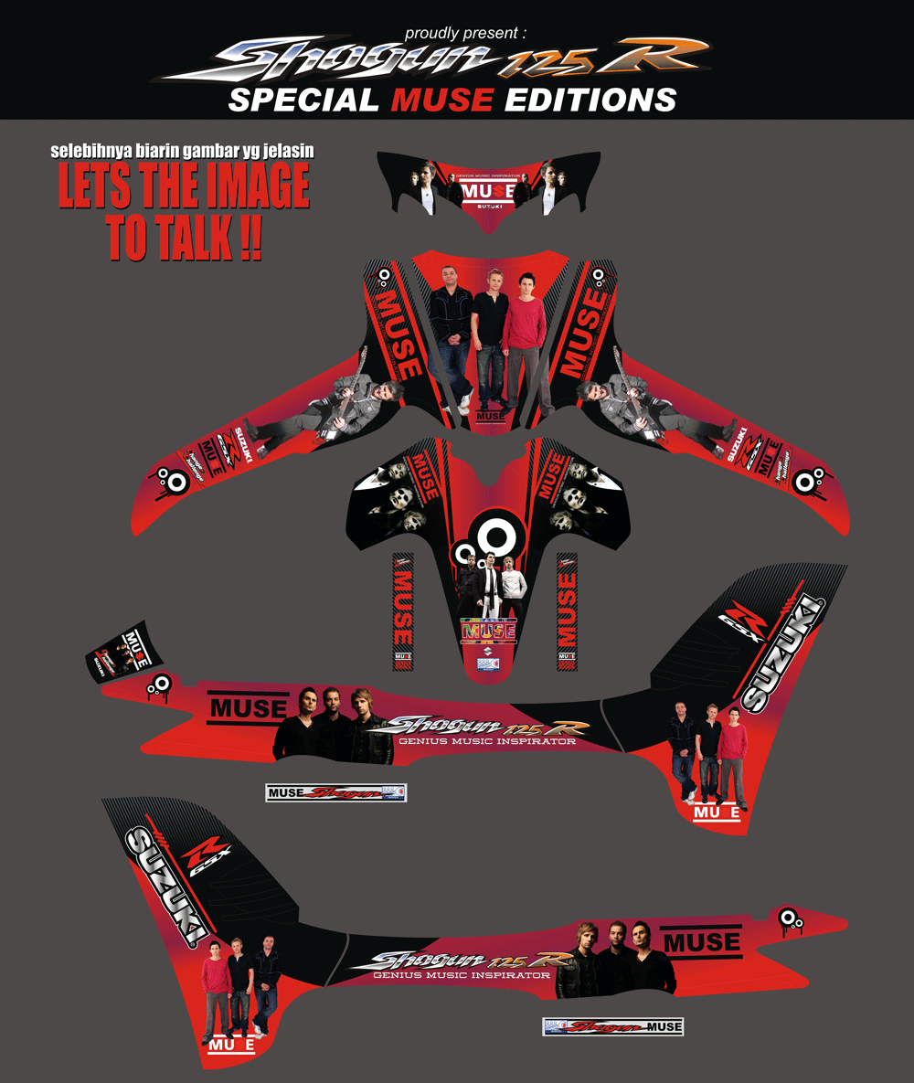 SMC56 SUZUKI SHOGUN 125 MERAH MUSE SolusiPrint