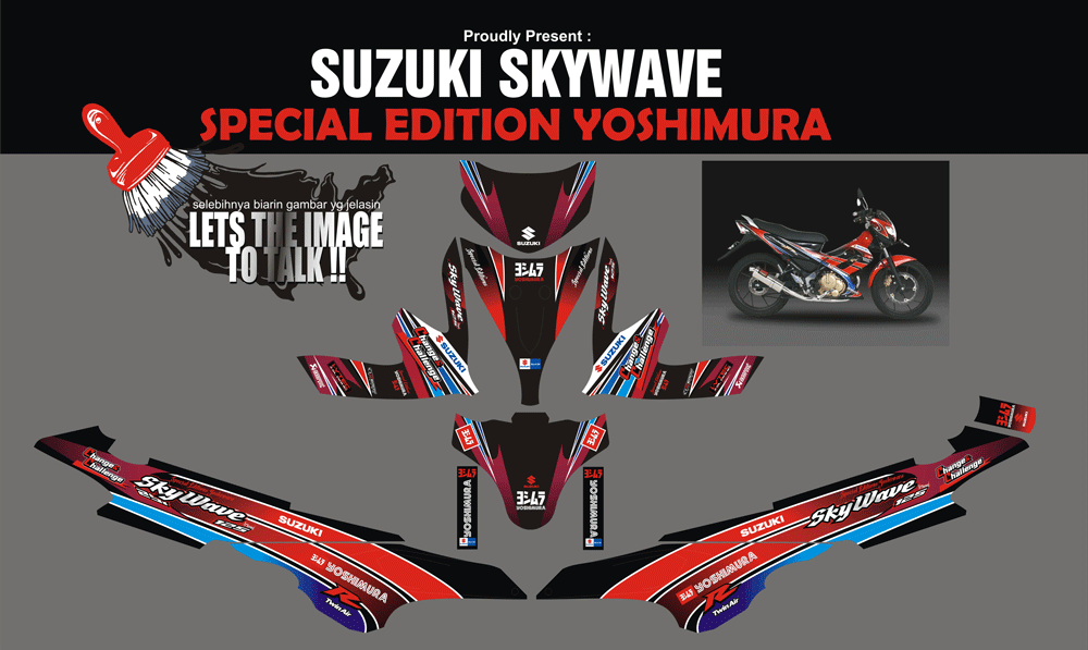 SMF77 SUZUKI SKYWAVE-YOSHIMURA EDITIONS SolusiPrint