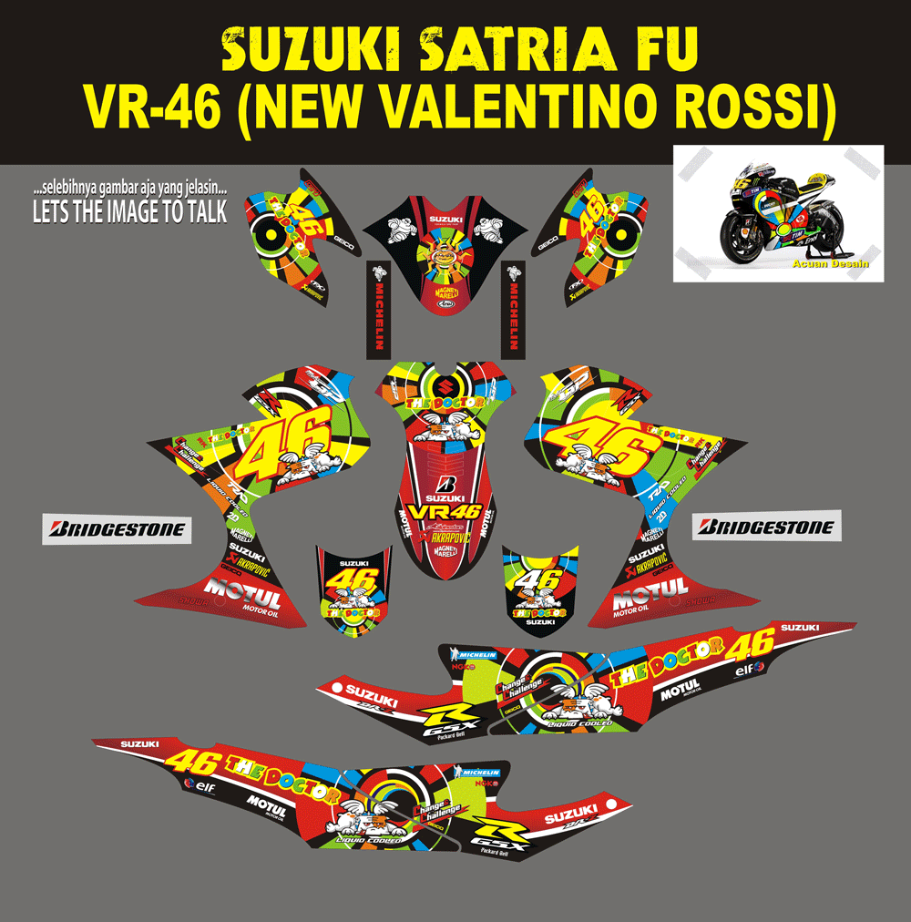 SM127 SUZUKI SATRIA FU - VR46 NEW ROSSI SolusiPrint